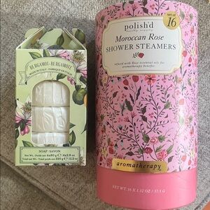 Moroccan Rose Shower Steamers - Pink and Soap